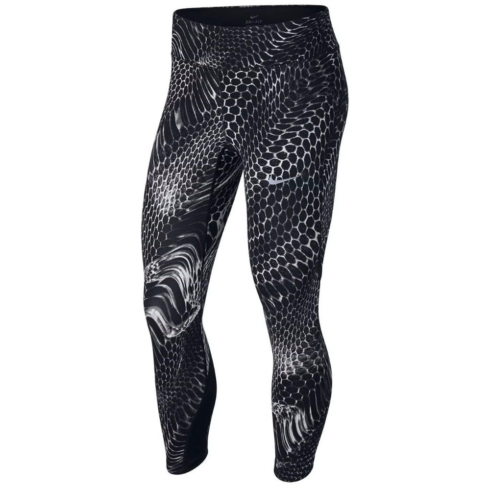 Nike Epic Lux Dri-Fit Black & White Snake Print leggings medium